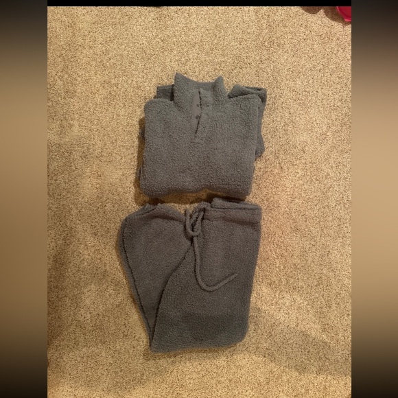 Skims Gray Cozy Lounge Set S/M - Picture 3 of 9
